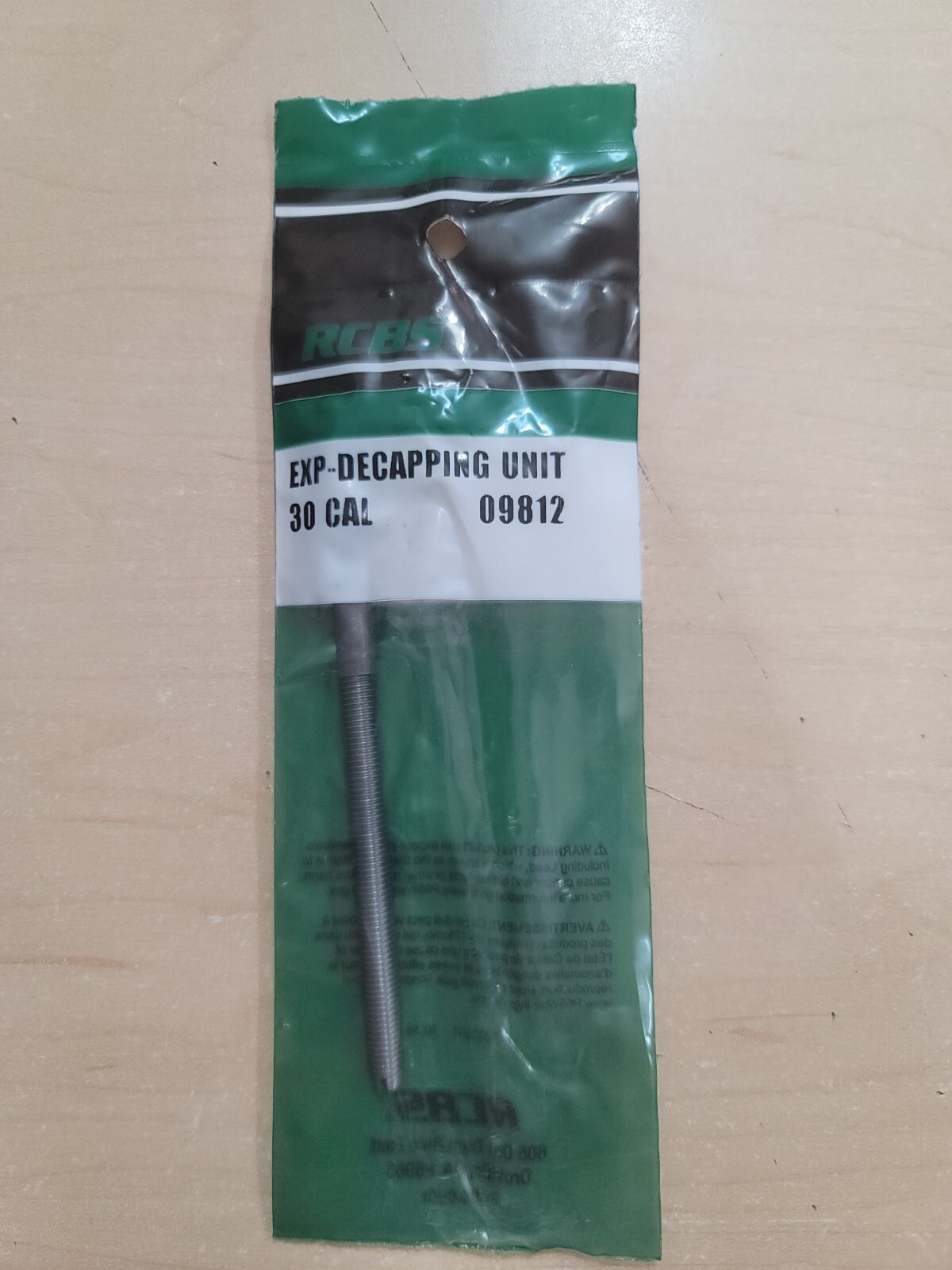 RCBS Expander Decapping Unit, 30 cal, MPN 9812 NIP 09812, 3006 Win, WSM, Wby etc