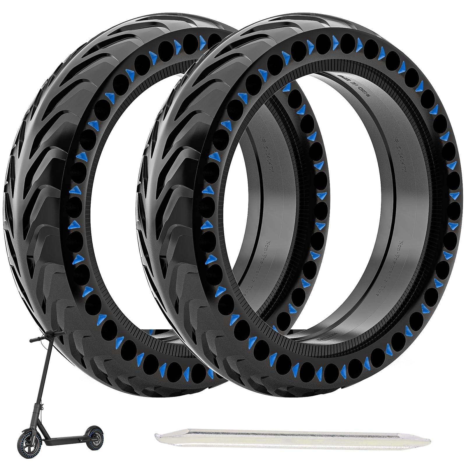 Cooryda 8.5” Solid Tires for Electric Scooter, 50/75-6.1 Tire Replacement fo…