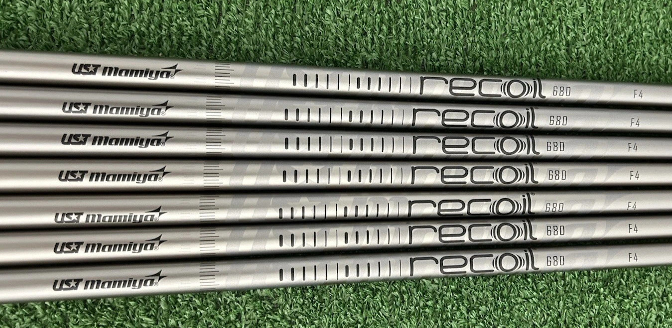 NEW UST Mamiya Recoil 680 SC F4 STIFF Flex Graphite .370 – 7pc Iron Shafts Set