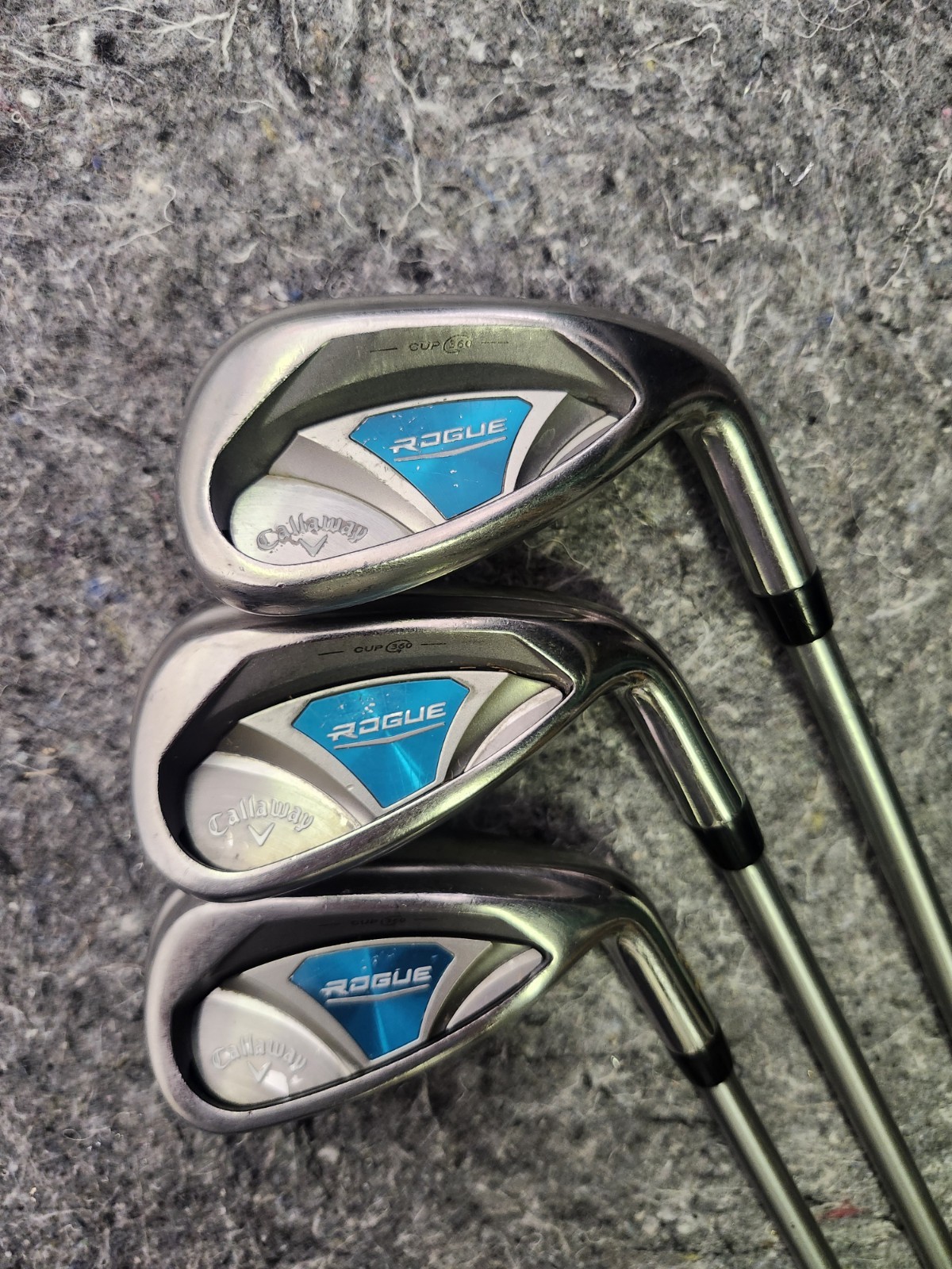 Callaway Rogue 9, PW, and AW Ladies Irons, Aldila Quaranta 40w Shaft, Right Hand