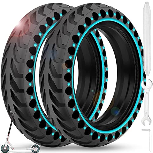 2PCS 8.5×2 inches Solid Tires for Electric Scooter, 8 1/2 x2 Tire for Blue
