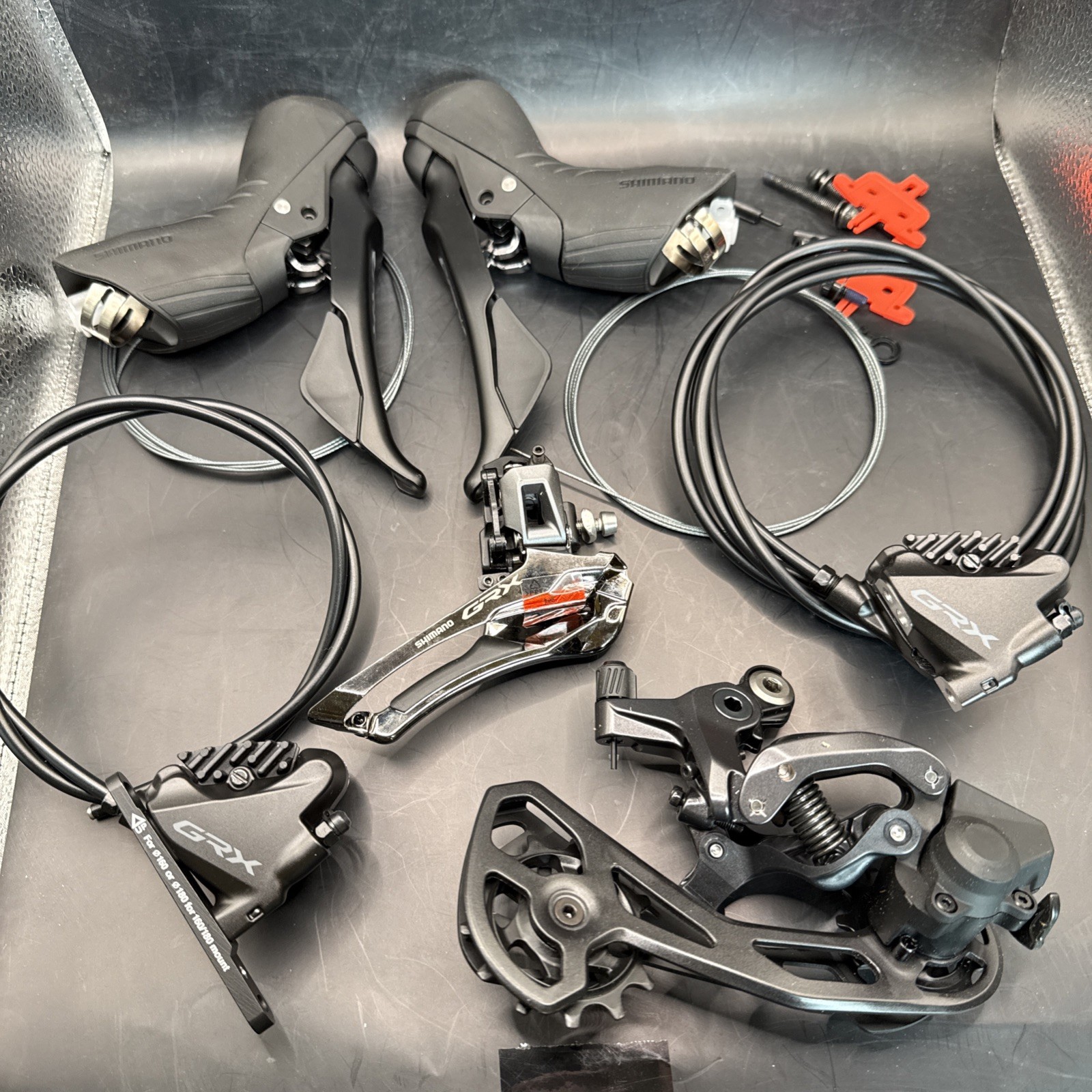 Shimano Grx Rx610 Shifters Rx820 Derailleurs Set 2×12 Mechanical Hydraulic (9480