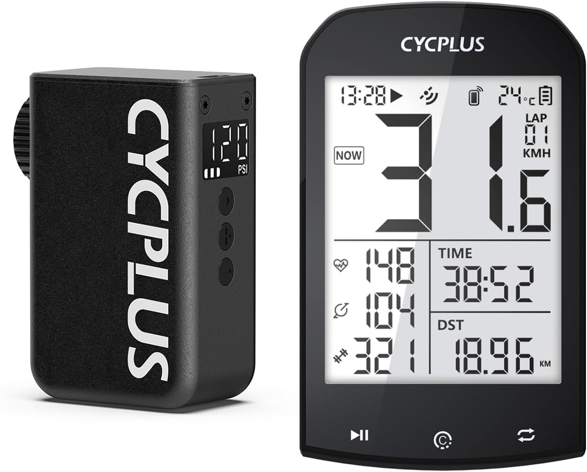 Bike Pump AS2PRO + GPS Bike Computer M1