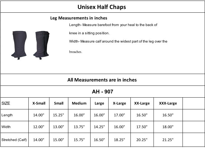 LuxHide Unisex Adult Amara Synthetic Equestrian leather Half Chaps Black chaps