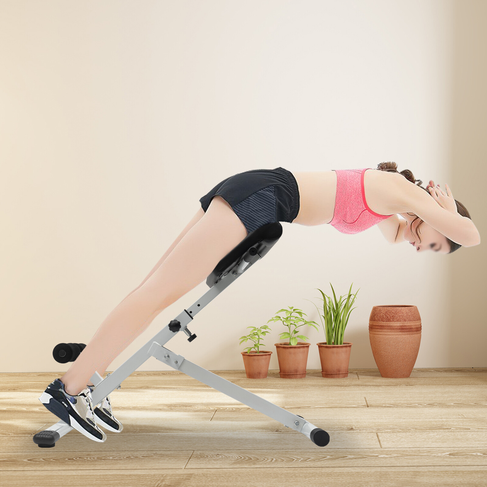 Adjustable Hyperextension Bench Roman Chair Home Workout – Up Bench 265lbs