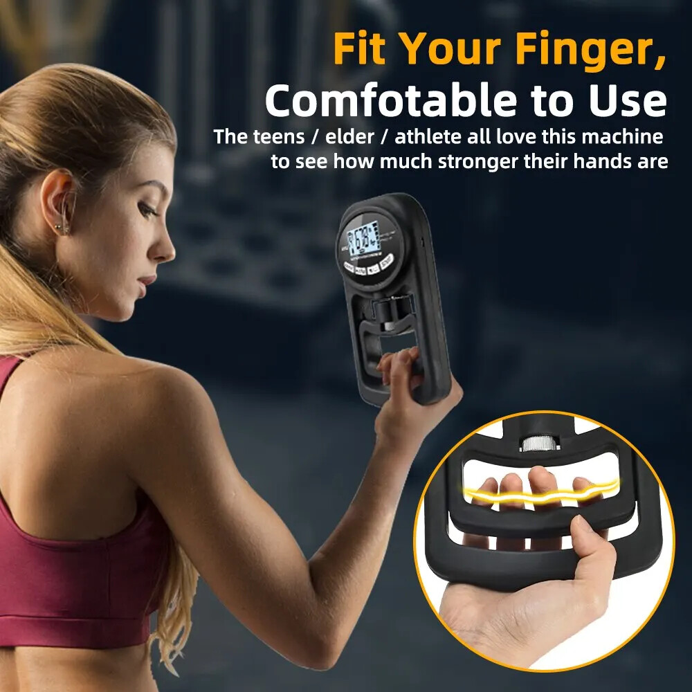 Grip Strength Tester 265Lbs/120Kg Digital Hand Dynamometer Grip Strength Meter