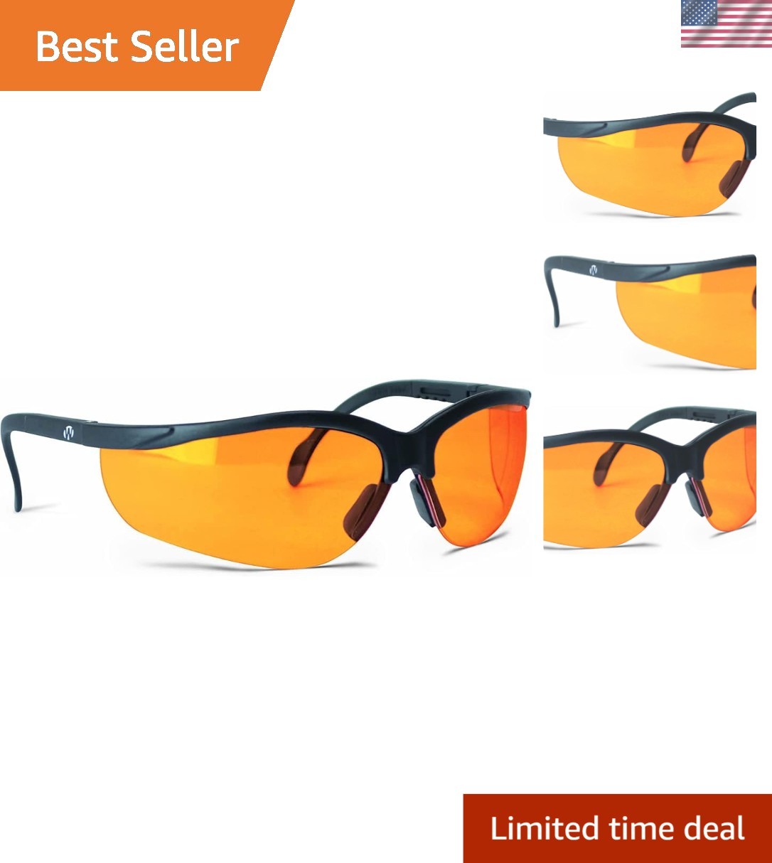Lightweight Polycarbonate Safety Shooting Glasses – Adjustable Airflow Design