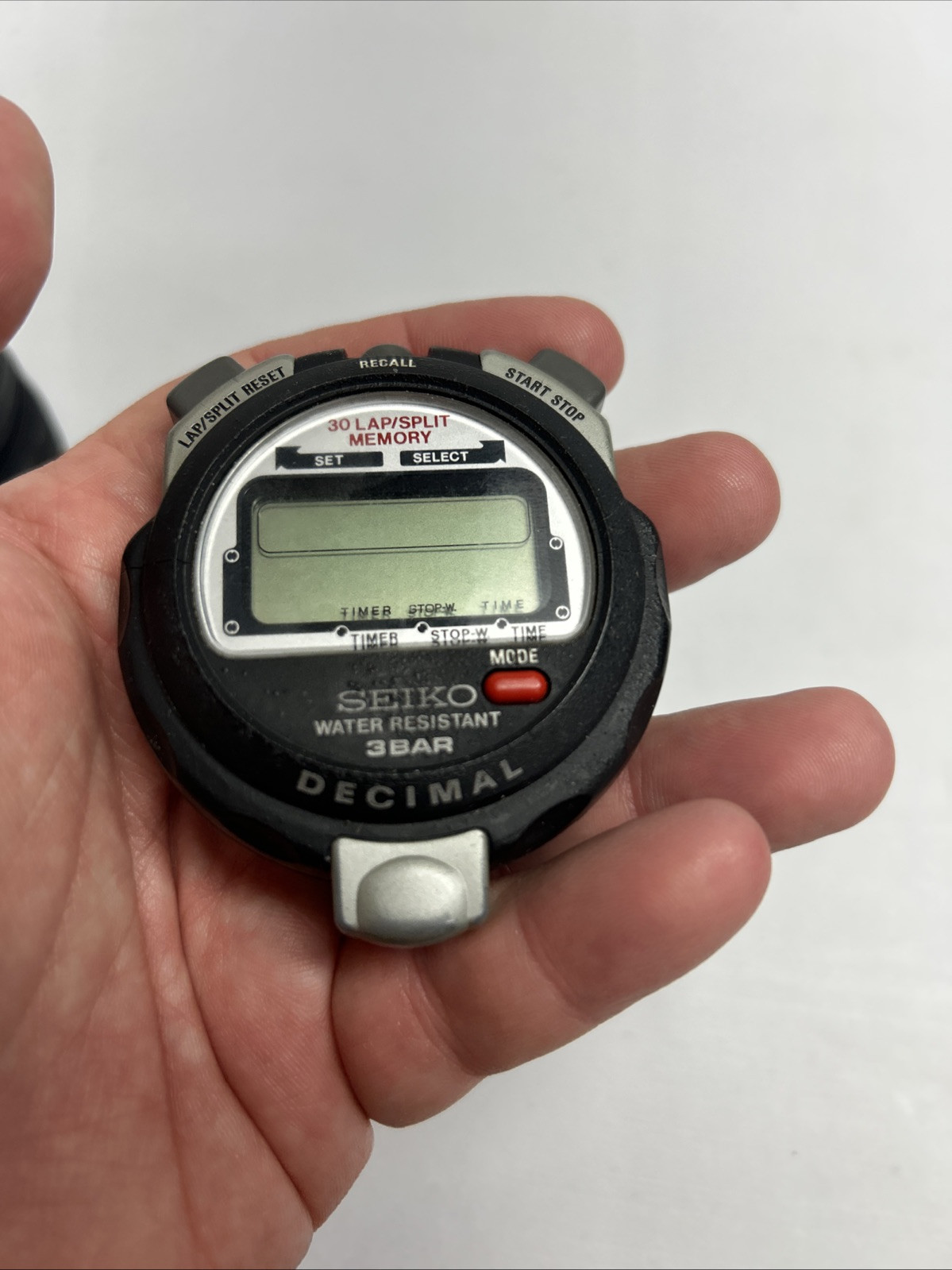 Stopwatch SEIKO S039-400A Decimal Japan With Case. Needs Battery. Sold Asis. 12