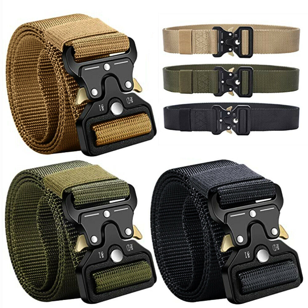 BELT Casual Military Tactical Men Army Adjustable Quick Release Pant Waistband