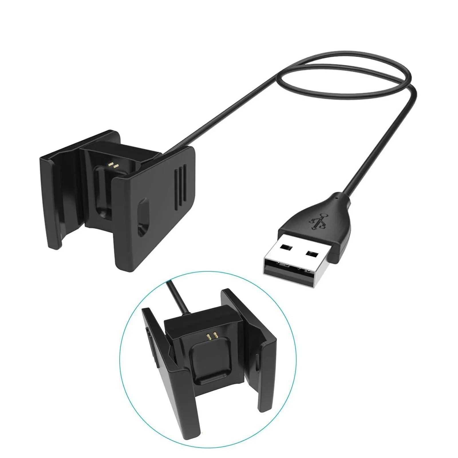 Charger For Fitbit Charge 2 Activity Wristband Usb Charging Cable Cord Wire