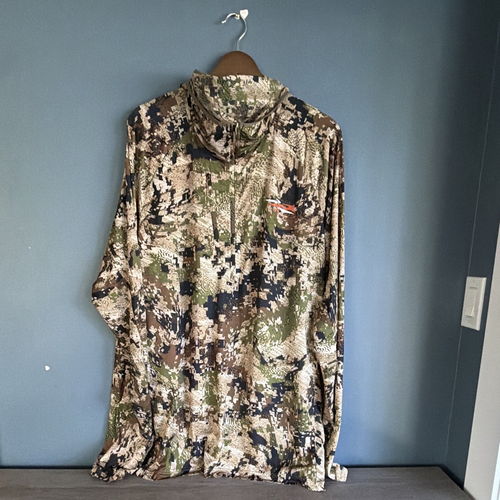 Sitka Insect Shield Camo Hoodie Men’s XL Long Sleeve Polyester Multicolor