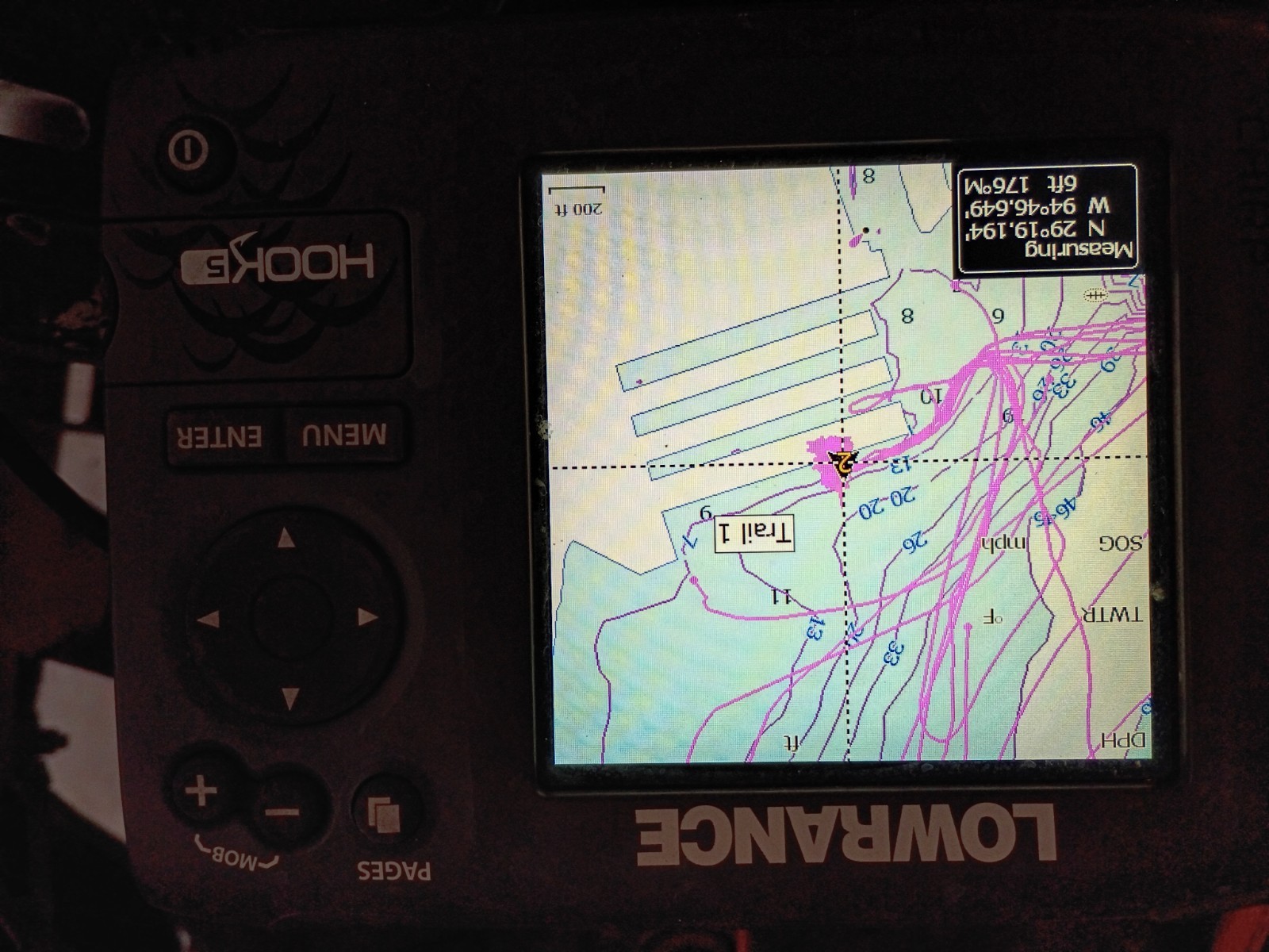 Lowrance Hook 5 HDI Head Unit with Mount and Power Cord and transducer