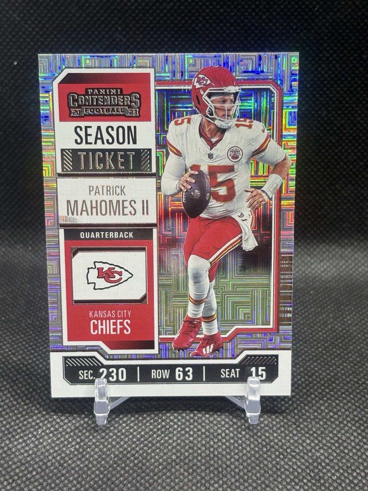 2023 Panini Contenders Patrick Mahomes II Season Ticket Mojo SP KC Chiefs