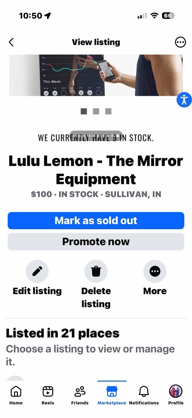 lululemon Studio Mirror 43in 1080×1920 Heart Rate/Calorie Monitor iOS/Android