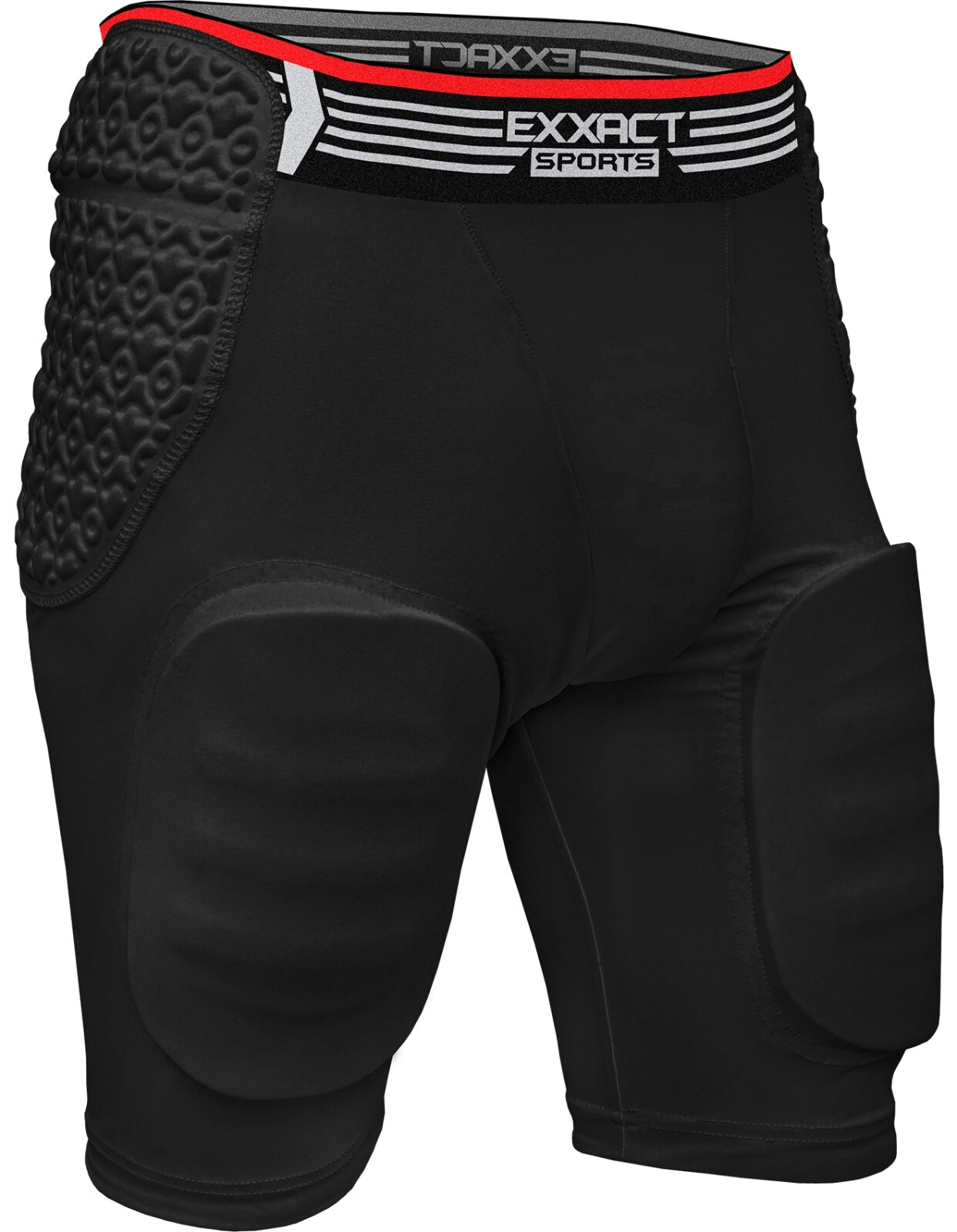 Exxact Sports Rebel 5 Pad Adult Girdle for Men with Integrated Hips, thighs