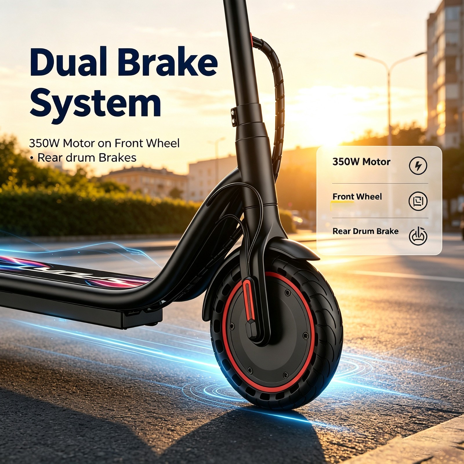 2026 Electric Scooter 350W Motor High Speed 31KM/H Urban Commuter Escooter