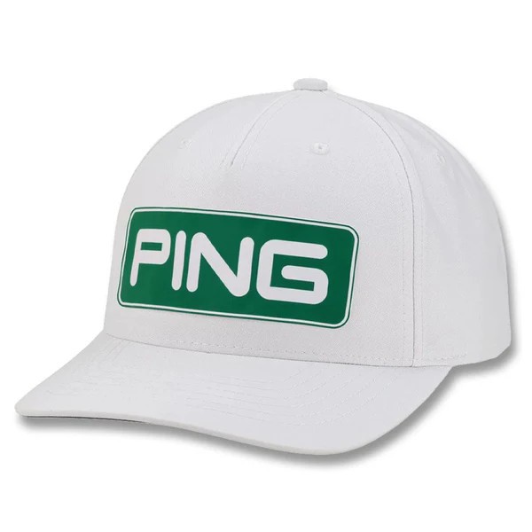 New Ping Limited Edition Looper White/Green Adjustable Tour Snapback Hat/Cap